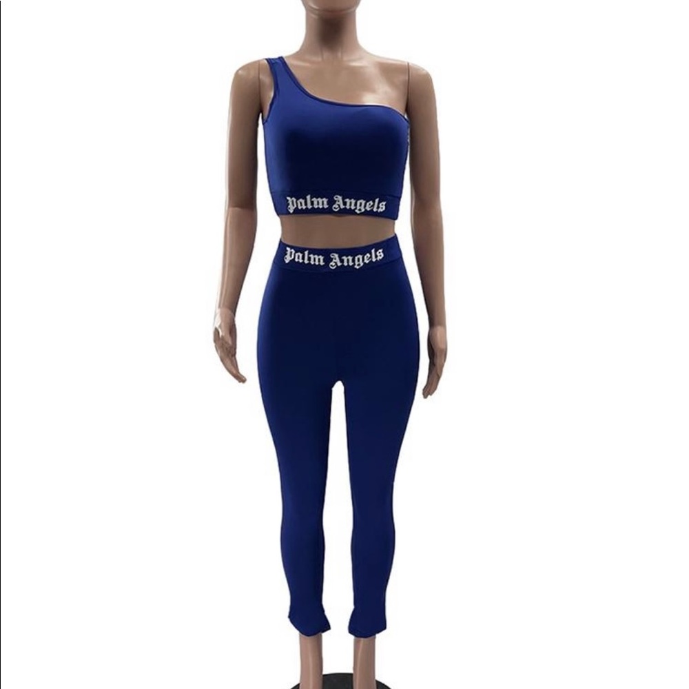 Royal Blue “Palm Angels” 2 Piece Set